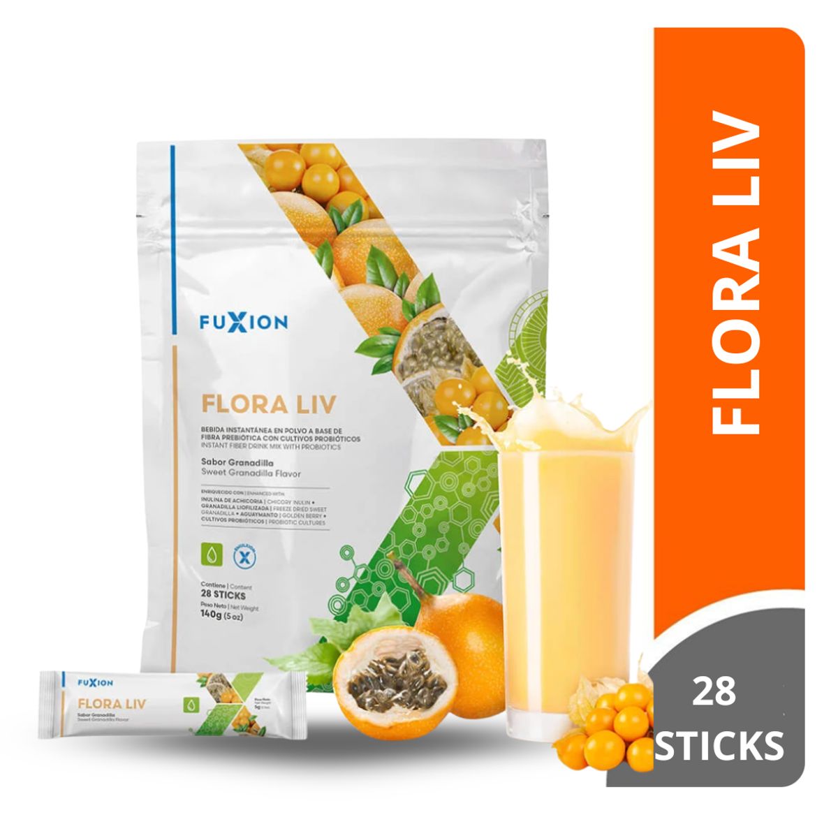 FUXION - FLORA LIV FUXION 28 SOBRES