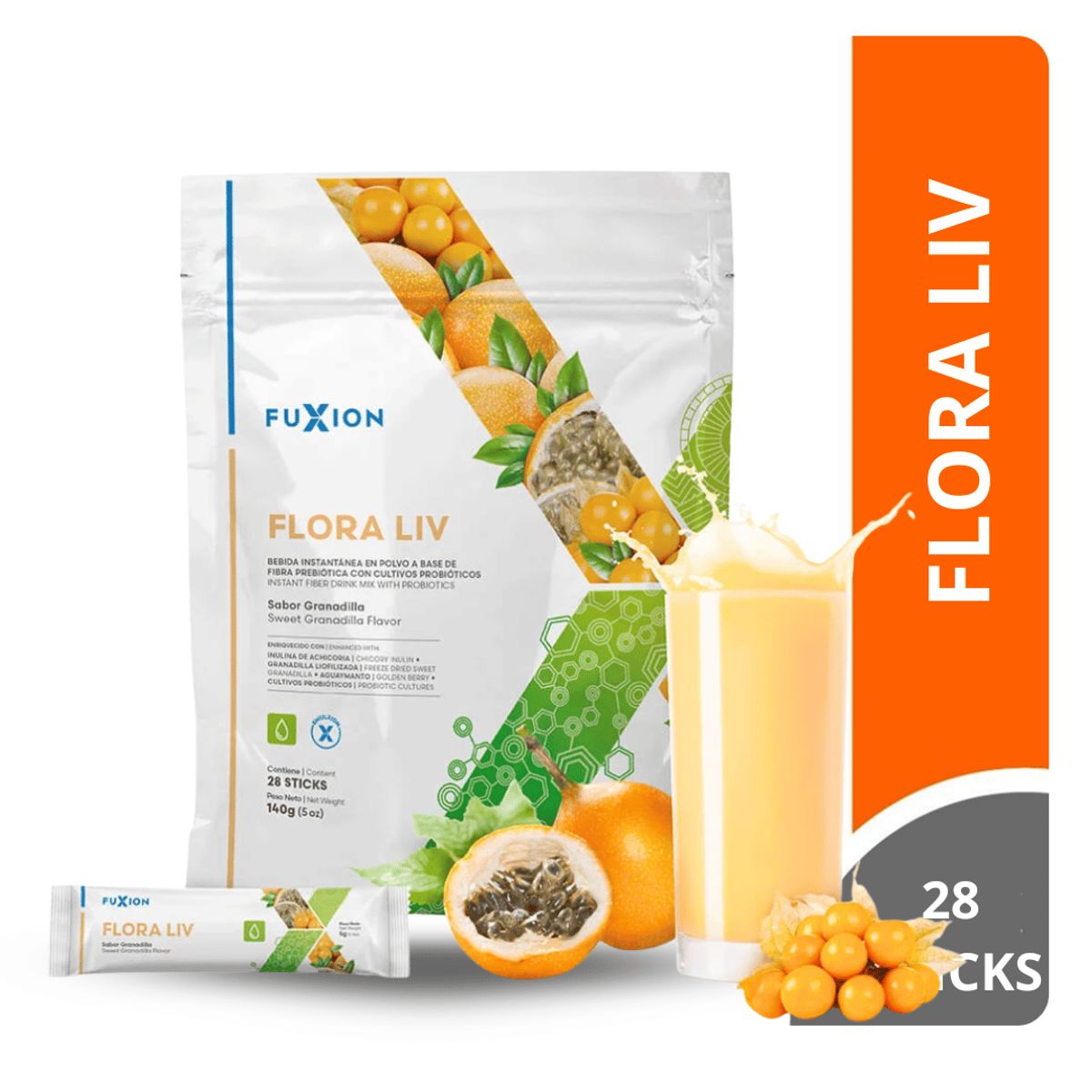FUXION - FLORA LIV FUXION 28 SOBRES