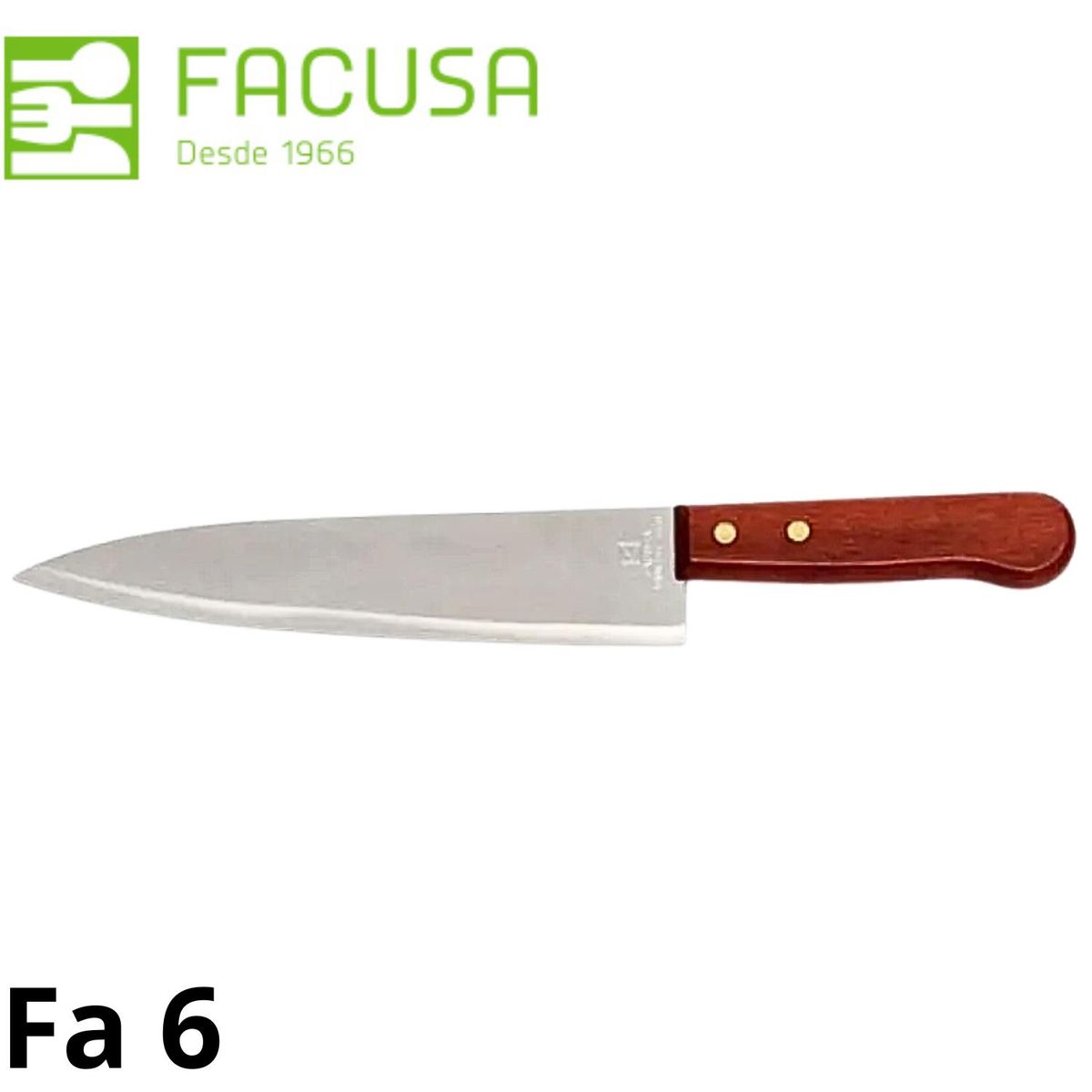 FACUSA - Cuchillo Fa 6 Mango Madera 2 Remaches Fa-62R - Facusa