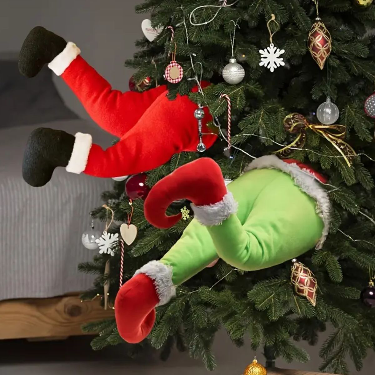 GENERICO - Piernas Movibles Electrónicas  Para Árbol de Navidad - Modelo Aleatorio