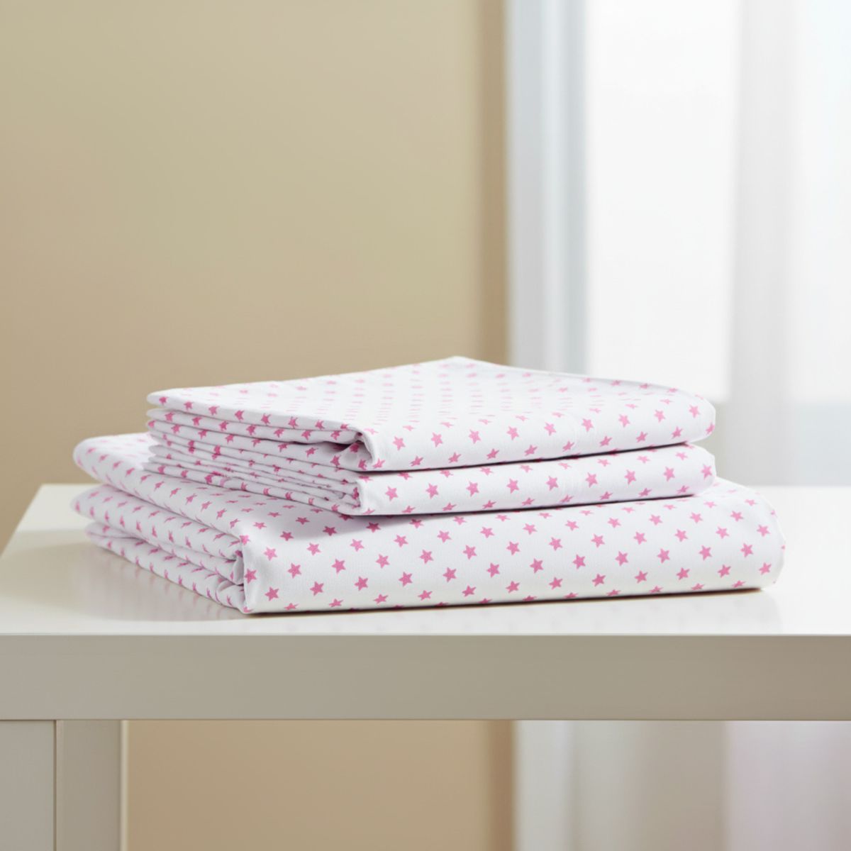 GENERICO - JUEGO DE SÁBANAS ALGODÓN PERU PIMA WHITE STAR COLOR