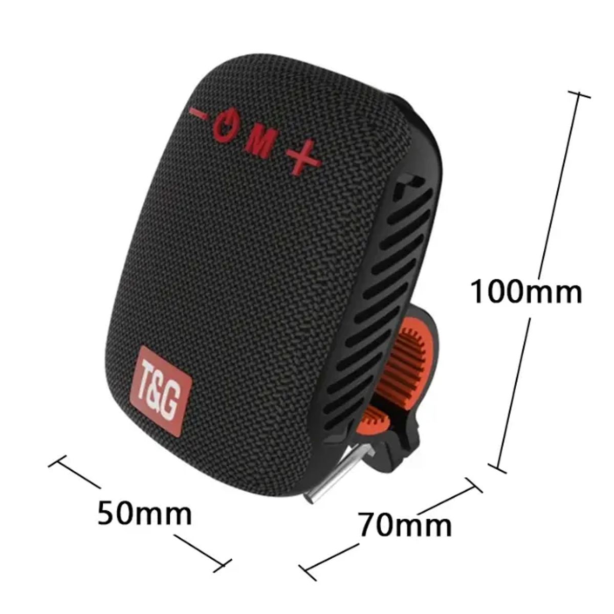 GENERICO - Parlante para bicicleta , altavoz inalambrico con bluetooth,  T&G en color NEGRO