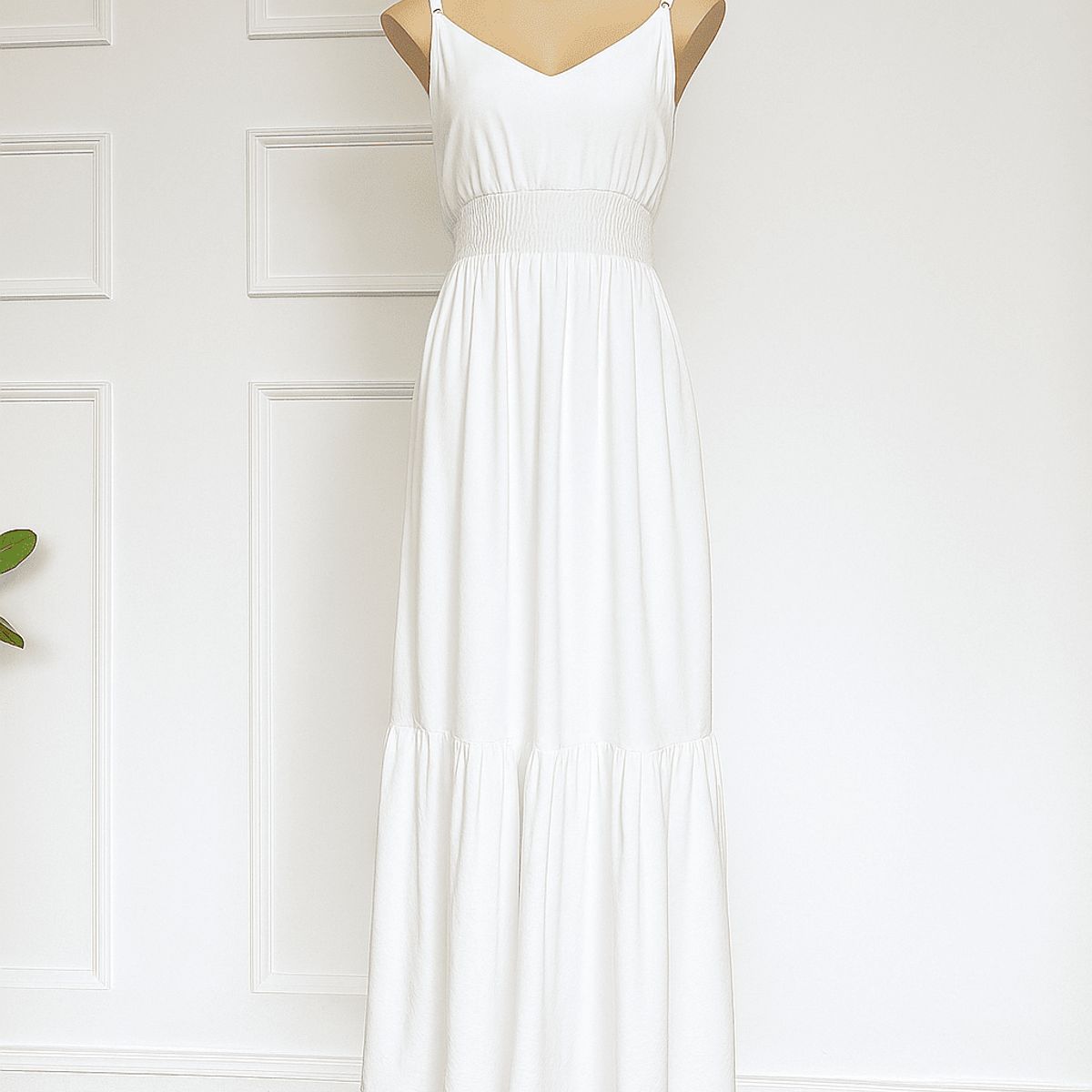 GENERICO - VESTIDO BLANCO DE MUJER