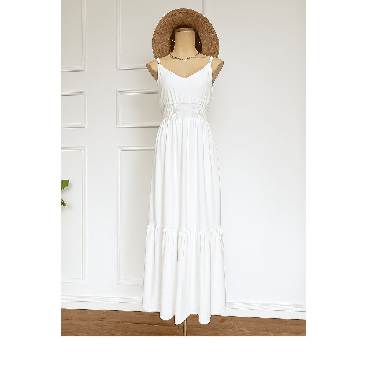 GENERICO - VESTIDO BLANCO DE MUJER