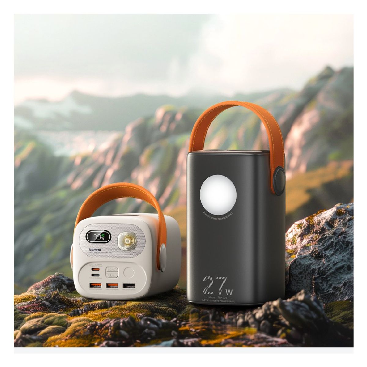 REMAX - Power Bank 60000mAh 27W + 225W Con Luz Led Remax RPP-123