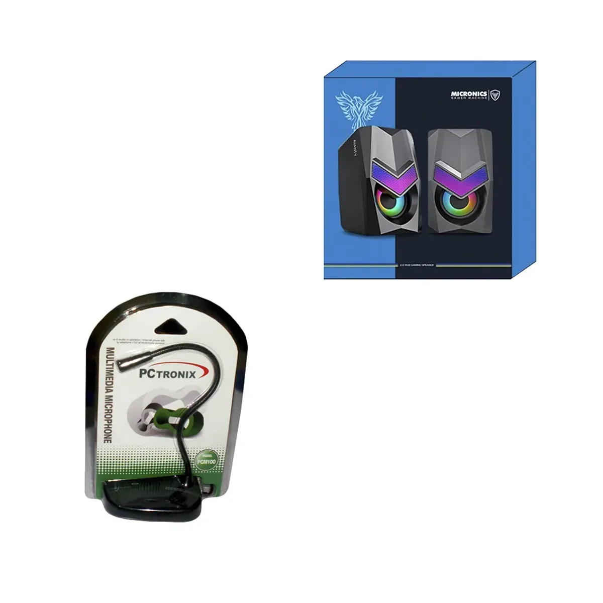 Combo MICROFONO y PARLANTES - PARA TU PC O LAPTOP, marca MICRONICS - Foto 2