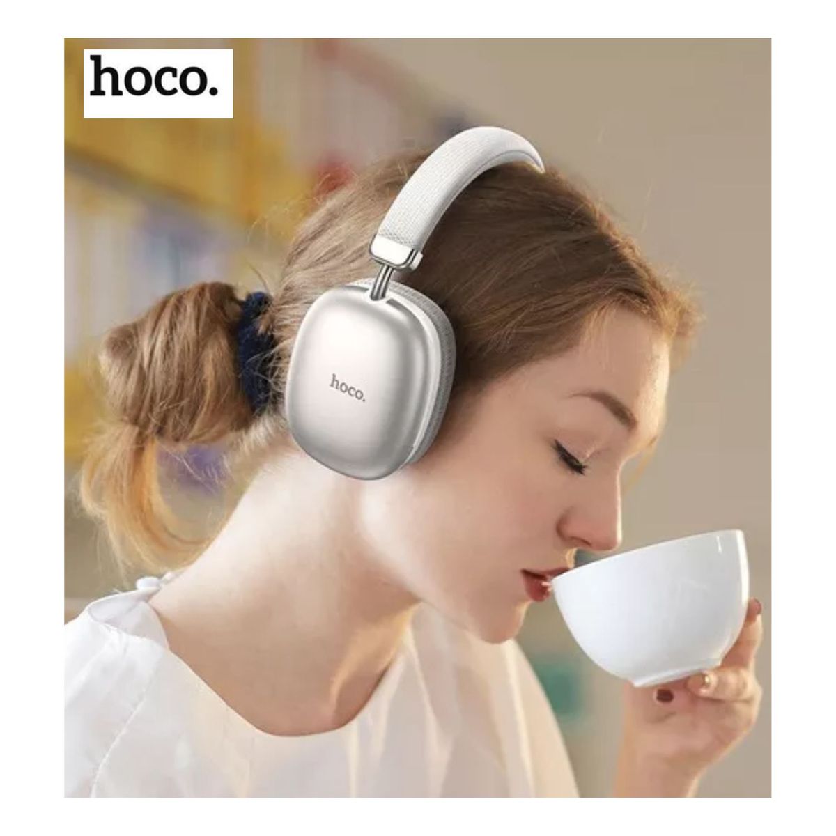 HOCO - Audífonos Bluetooth Inalámbricos Hoco W35 Silver