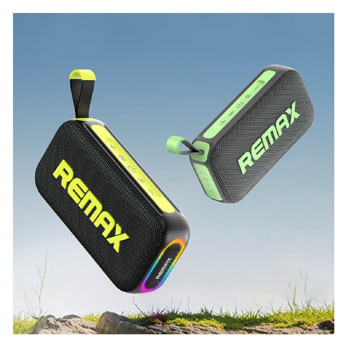 REMAX - Parlante Portátil 20W Resistente al Agua y Polvo Con Luces RGB REMAX RB-M10