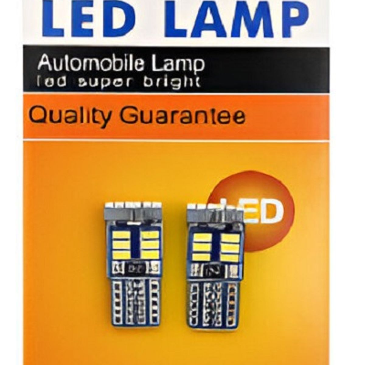 GENERICO - Foco Led T10 Lagrima 18 Led Luz Blanca 12V