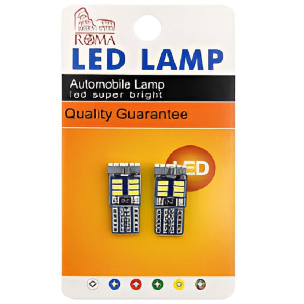 GENERICO - Foco Led T10 Lagrima 18 Led Luz Blanca 12V