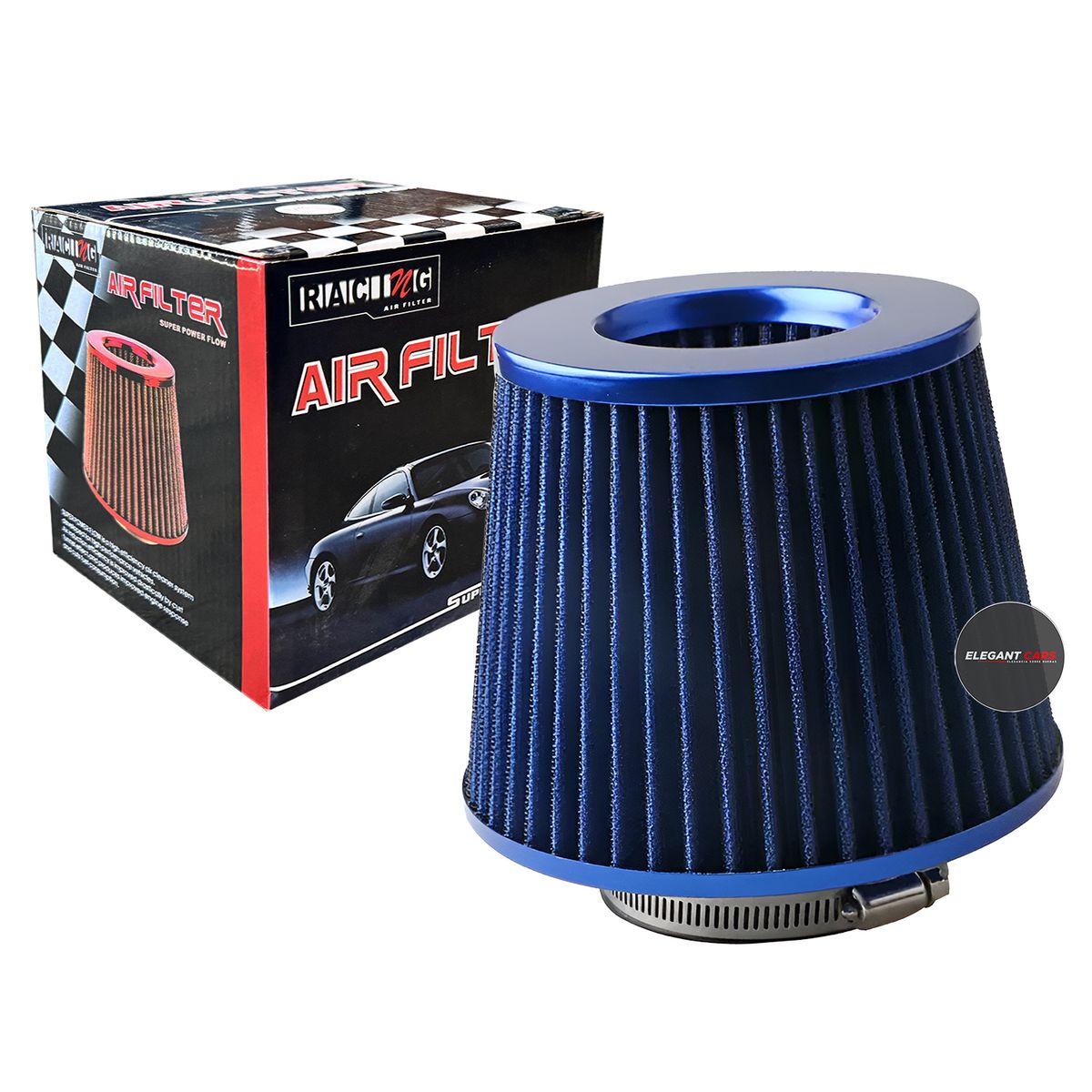 GENERICO - Filtro De Aire Frio Universal Para Automóvil Alto Flujo