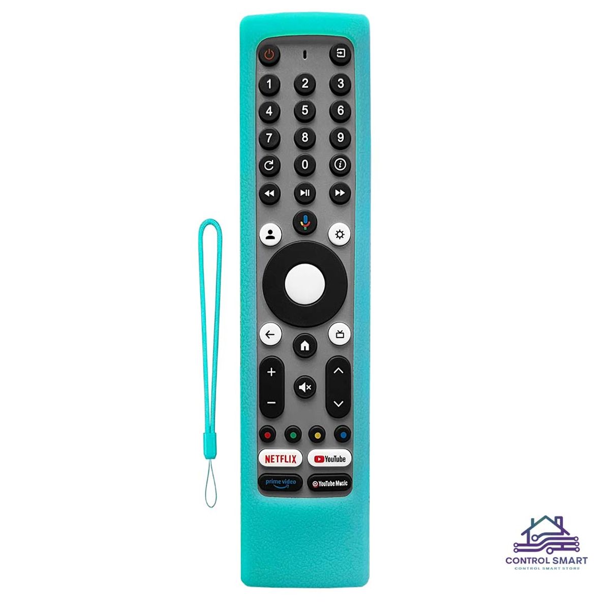 GENERICO - Funda de Silicona Abierta para Control JVC RM-C3295 / 3293 / 3597 – Color Turquesa