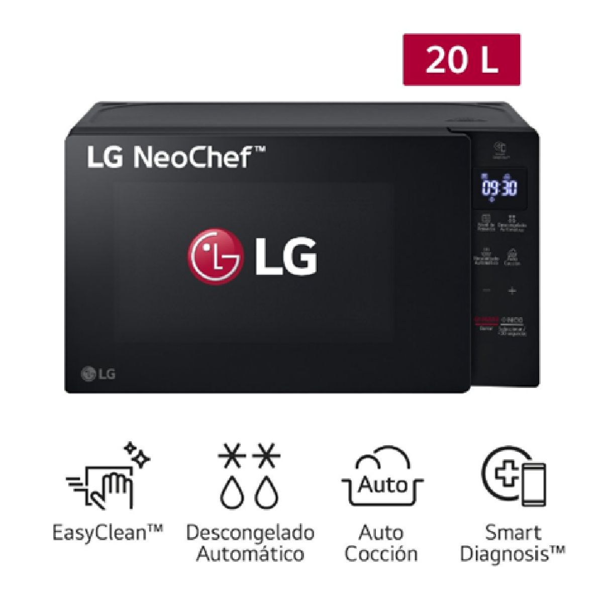 LG - HORNO MICROONDAS LG 20 L EASYCLEAN - MS2032GAS