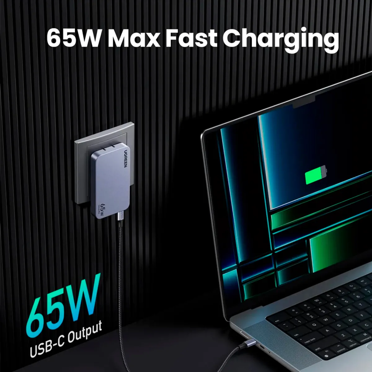 UGREEN - Cargador Ugreen Nexode Pro 65W X753 15817 Ultra Slim USB-C + USB-A