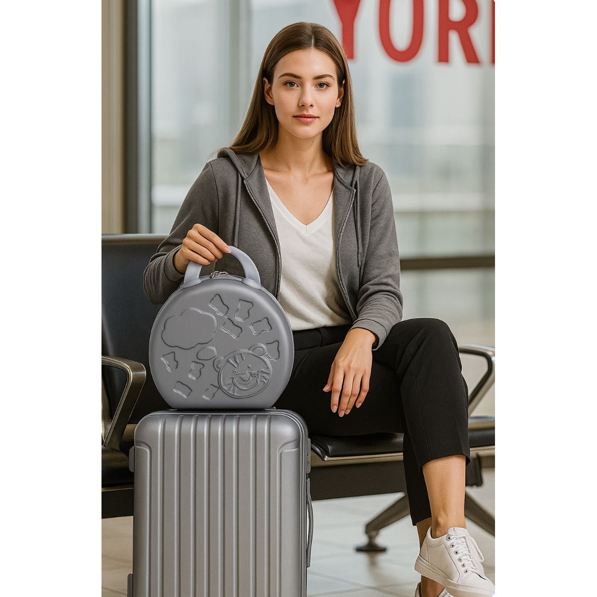 GENERICO - ORGANIZADOR NECESER DE MALETA MALETÍN ESTUCHE MULTIUSOS VIAJE DE COSMÉTICOS Y MAQUILLAJE 3D