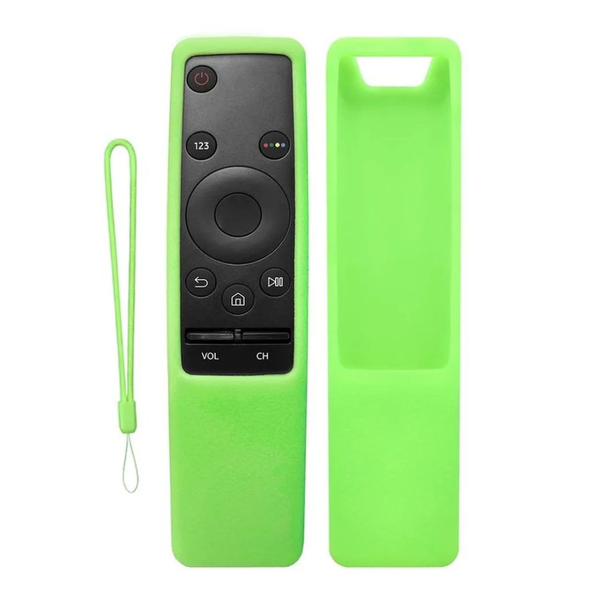 CASE - Funda protector para control Samsung curvo verde fosforescente