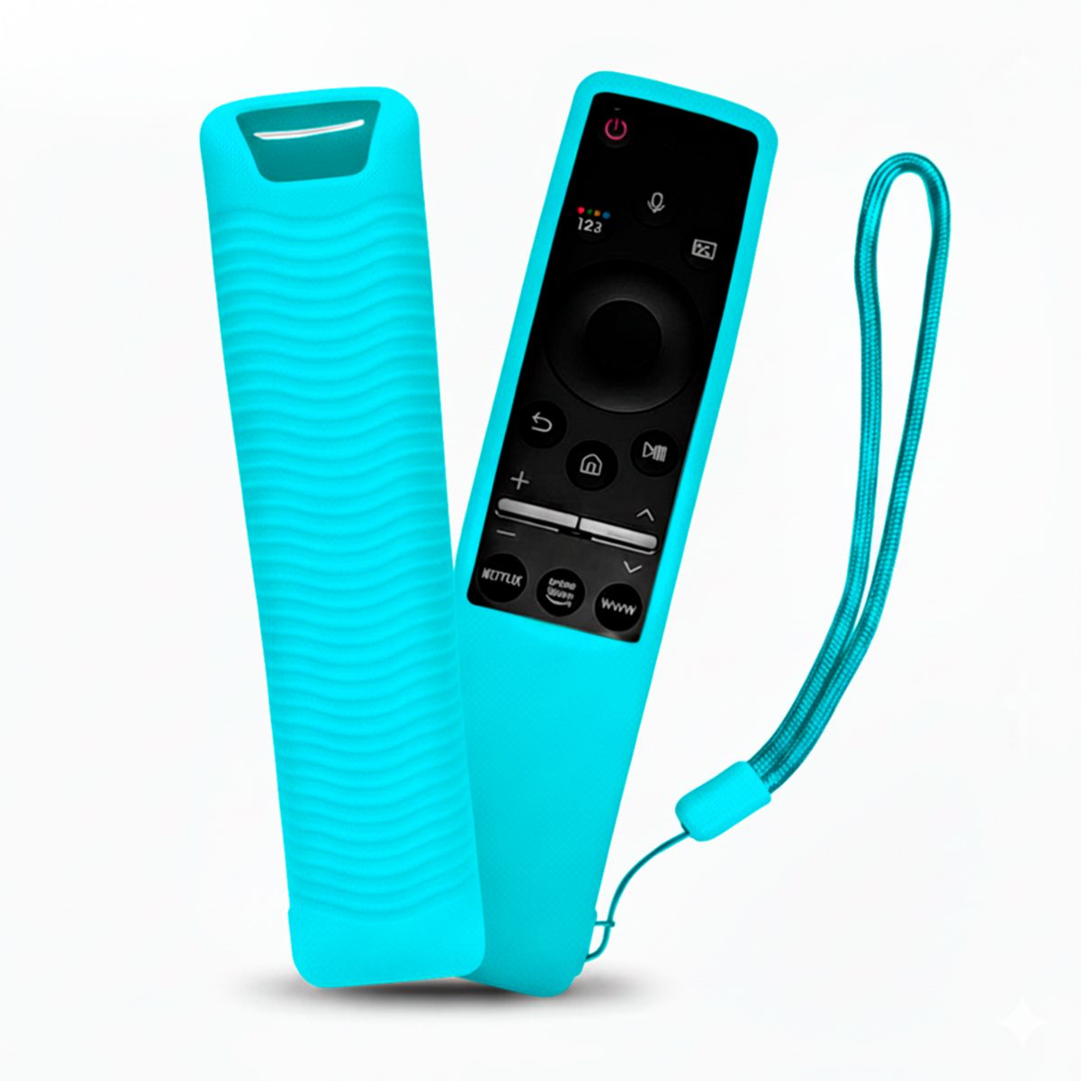 CASE - Funda protector para control Samsung curvo turquesa