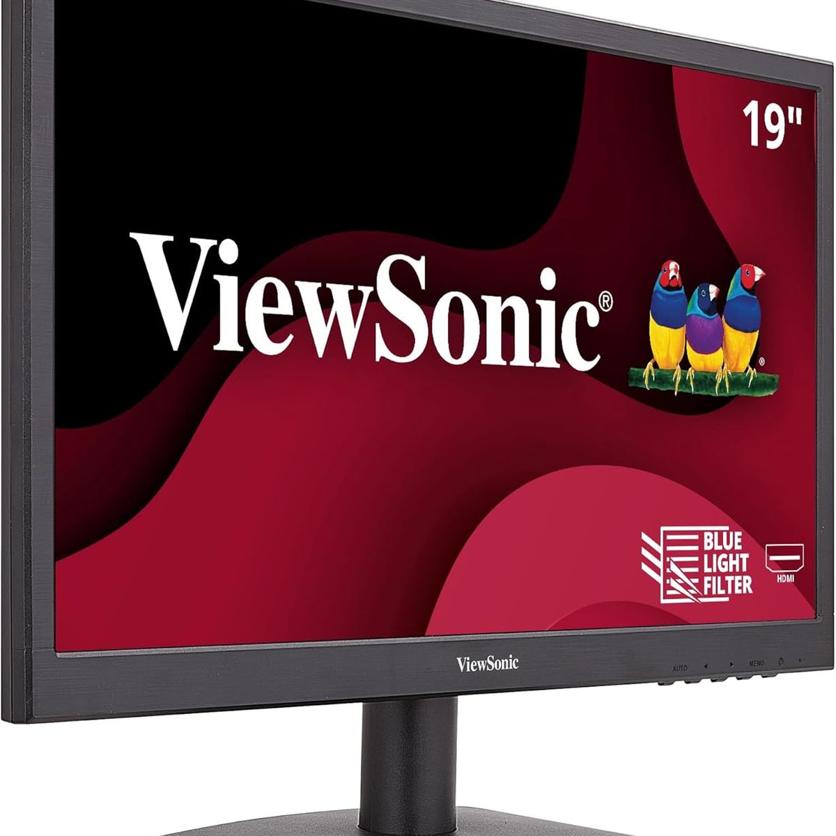 VIEWSONIC - Monitor ViewSonic 185 VA1903H LED HD 1366x768 5ms con Puertos VGA y HDMI  Negro