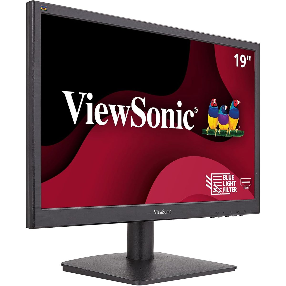 VIEWSONIC - Monitor ViewSonic 185 VA1903H LED HD 1366x768 5ms con Puertos VGA y HDMI  Negro