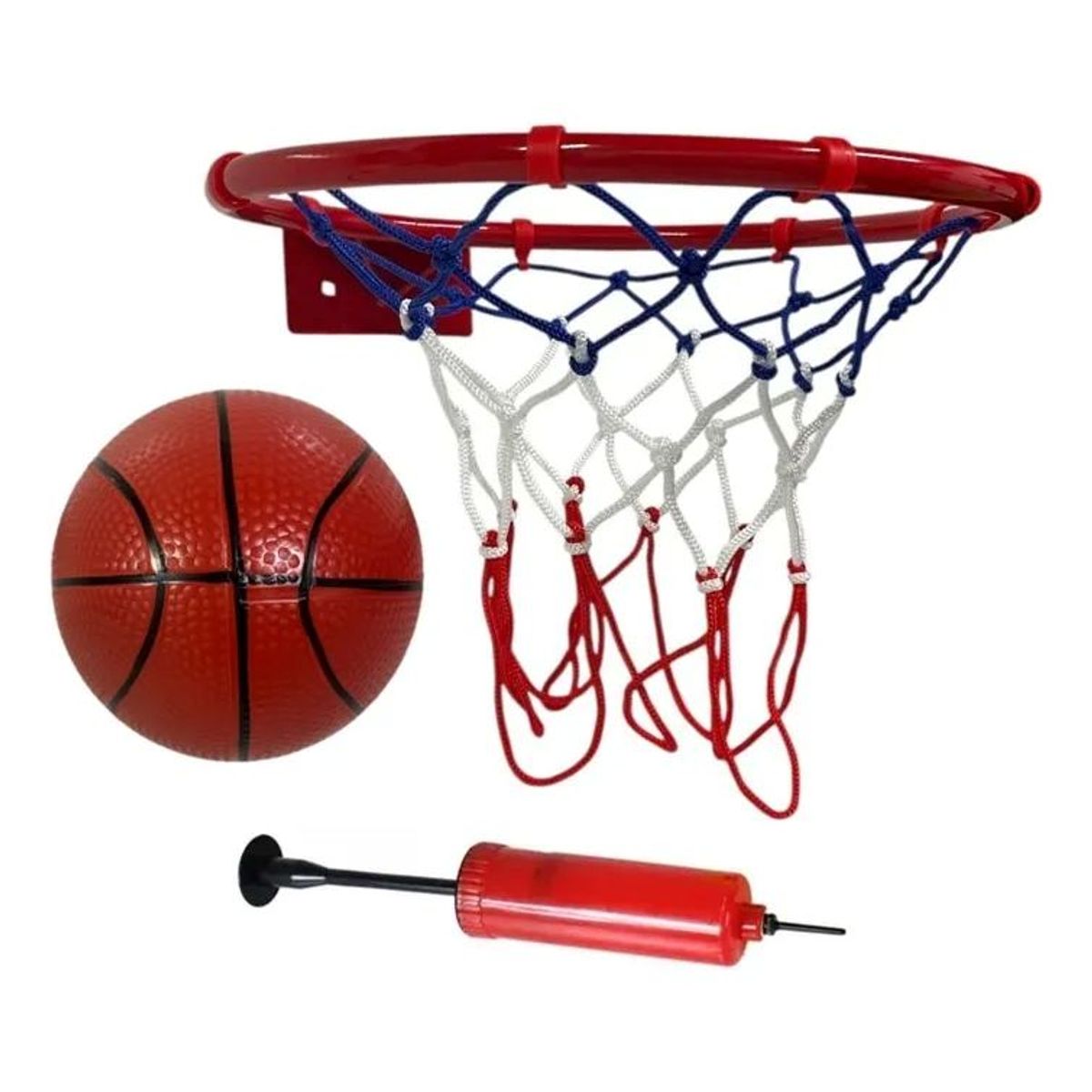 GENERICO - Aro de Básquet con Pelota y Bomba de Aire Grande