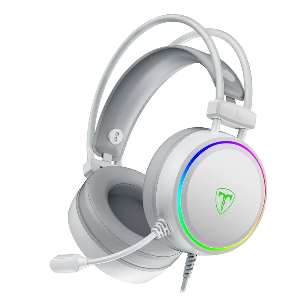 T-DAGGER - Audífonos Gamer T-DAGGER SONA RGB White T-RGH304W Virtual 7.1 con Micrófono USB