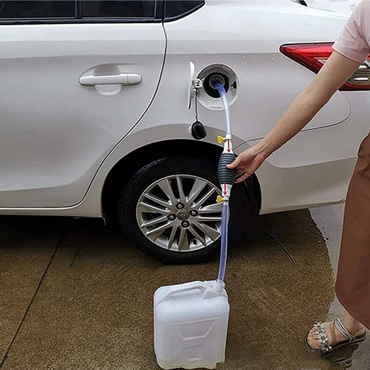 GENERICO - 3 PACK BOMBA MANUAL PARA TRANSFERENCIA DE  GASOLINA O AGUA