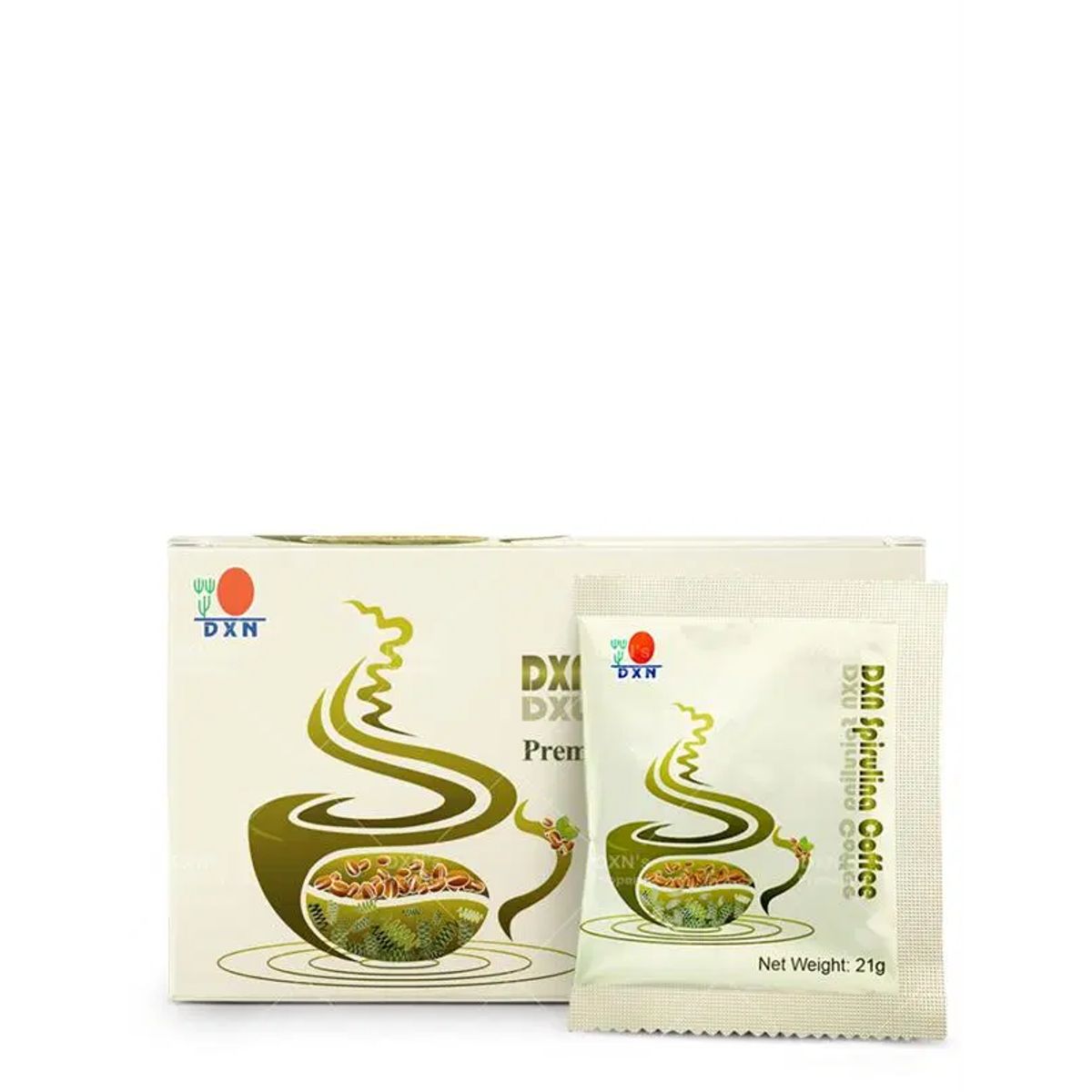 DXN - Dxn Spirulina Coffee - Mezcla de espirulina y Cafe