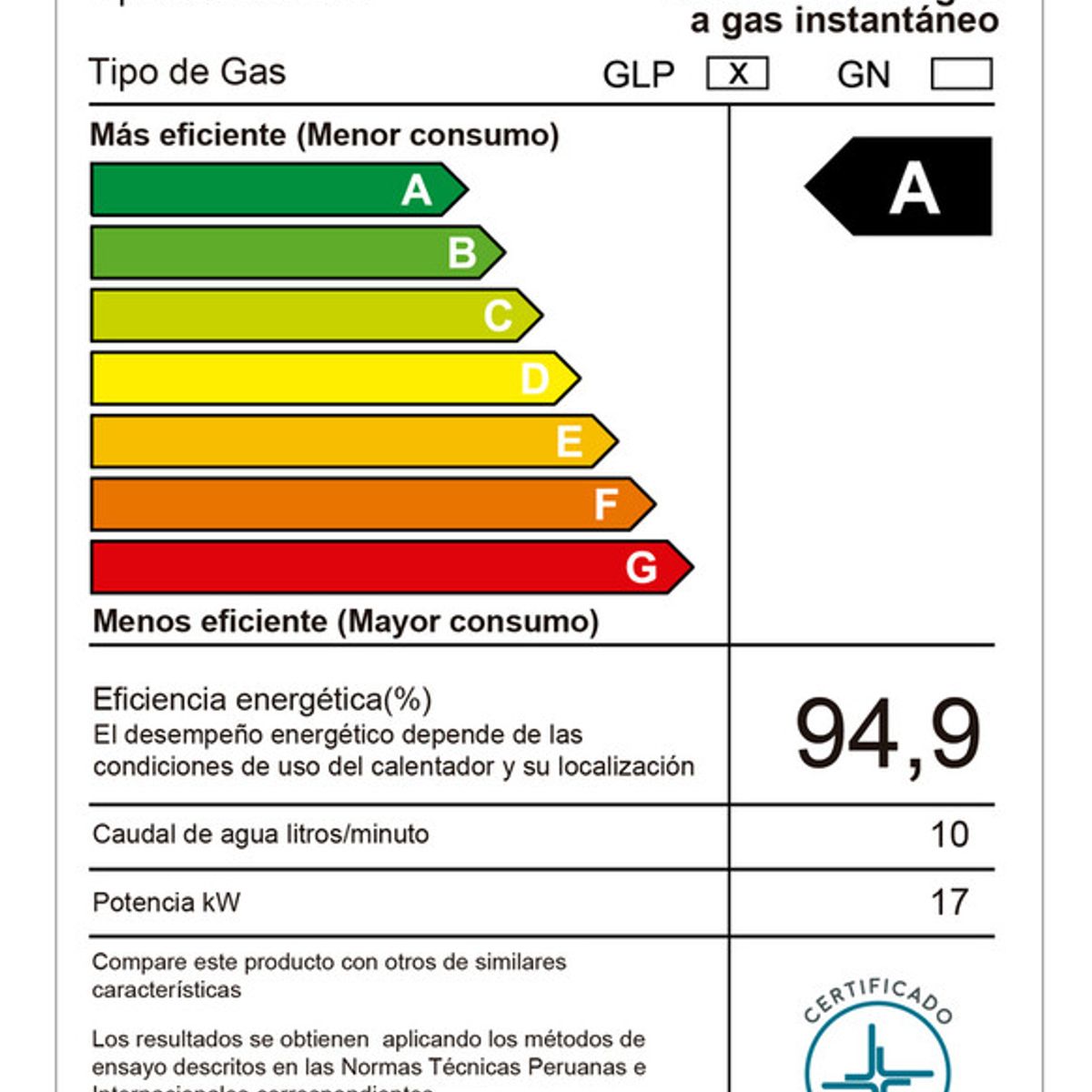SOLE - Calentador Instantáneo Sole Tiro Forzado Gn 10L CAcc