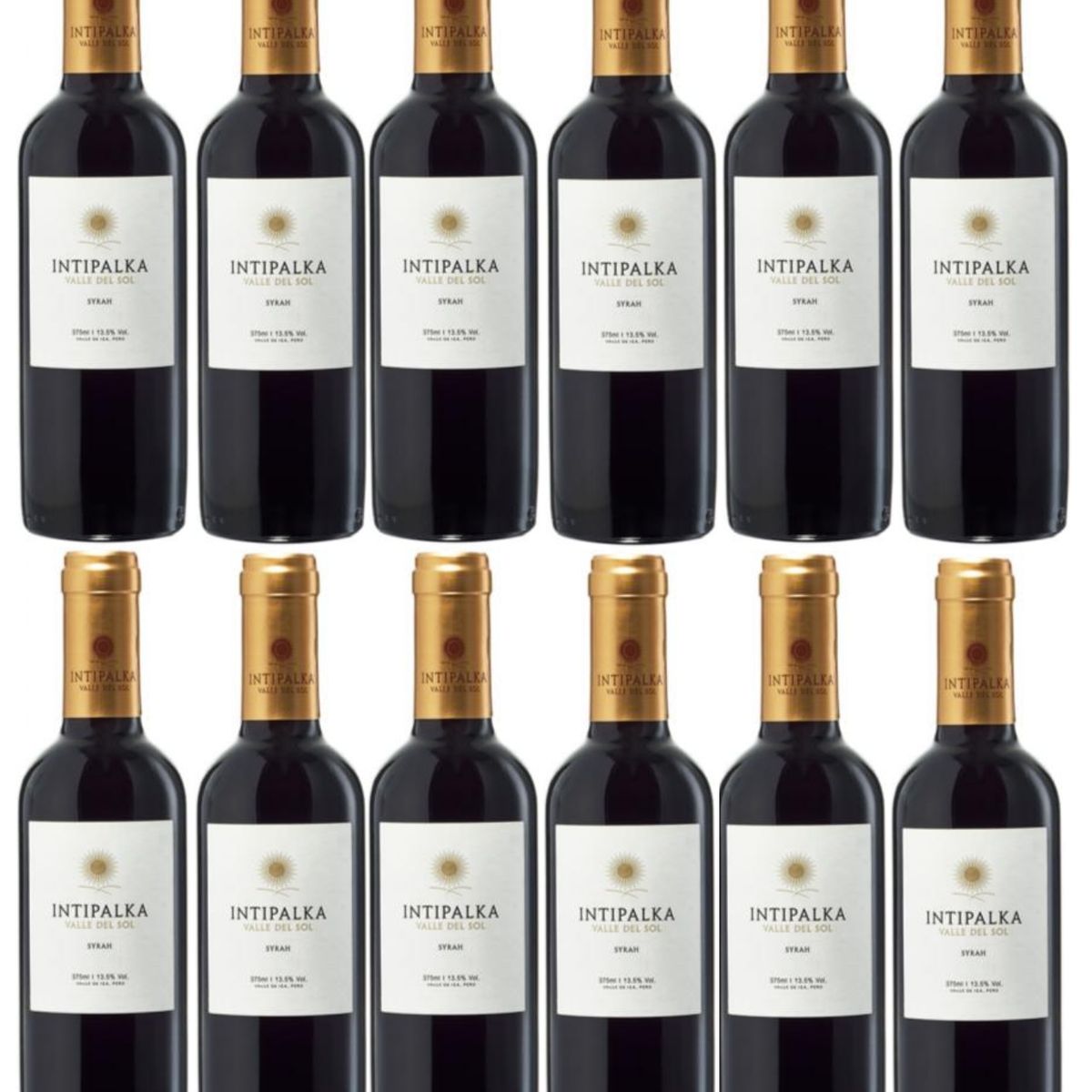 INTIPALKA - Vino Syrah Botella 375ml - 12 UND
