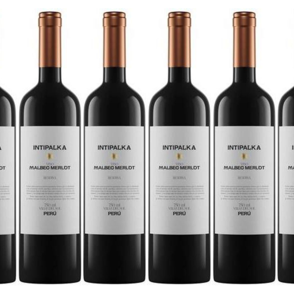 INTIPALKA - Vino Reserva Malbec - Merlot 750ml - 6 UND