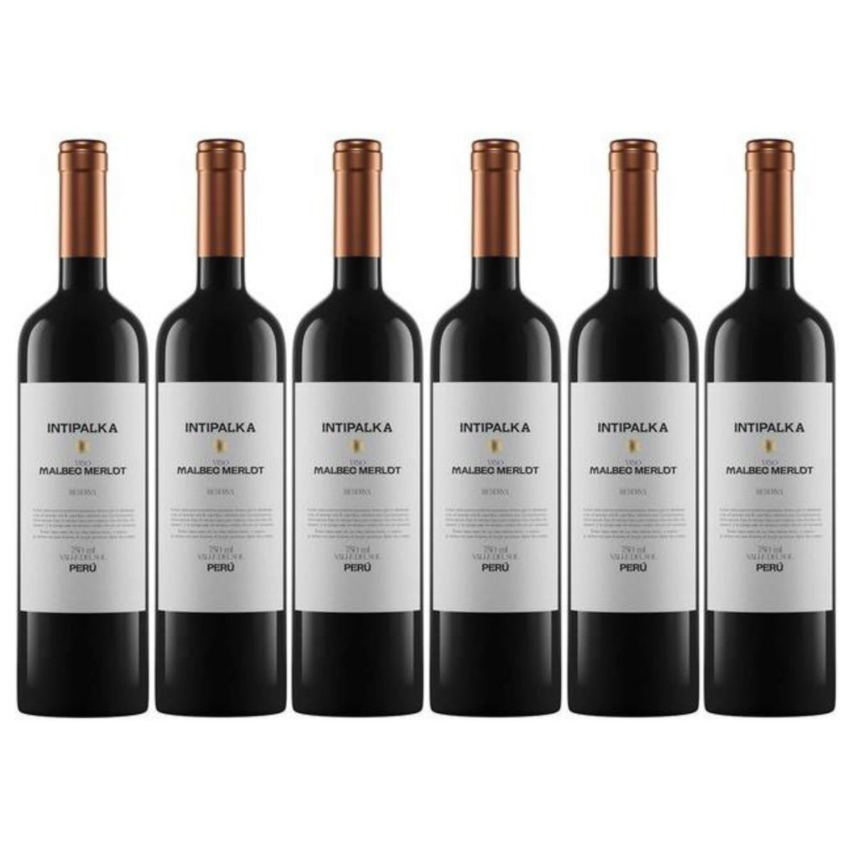 INTIPALKA - Vino Reserva Malbec - Merlot 750ml - 6 UND