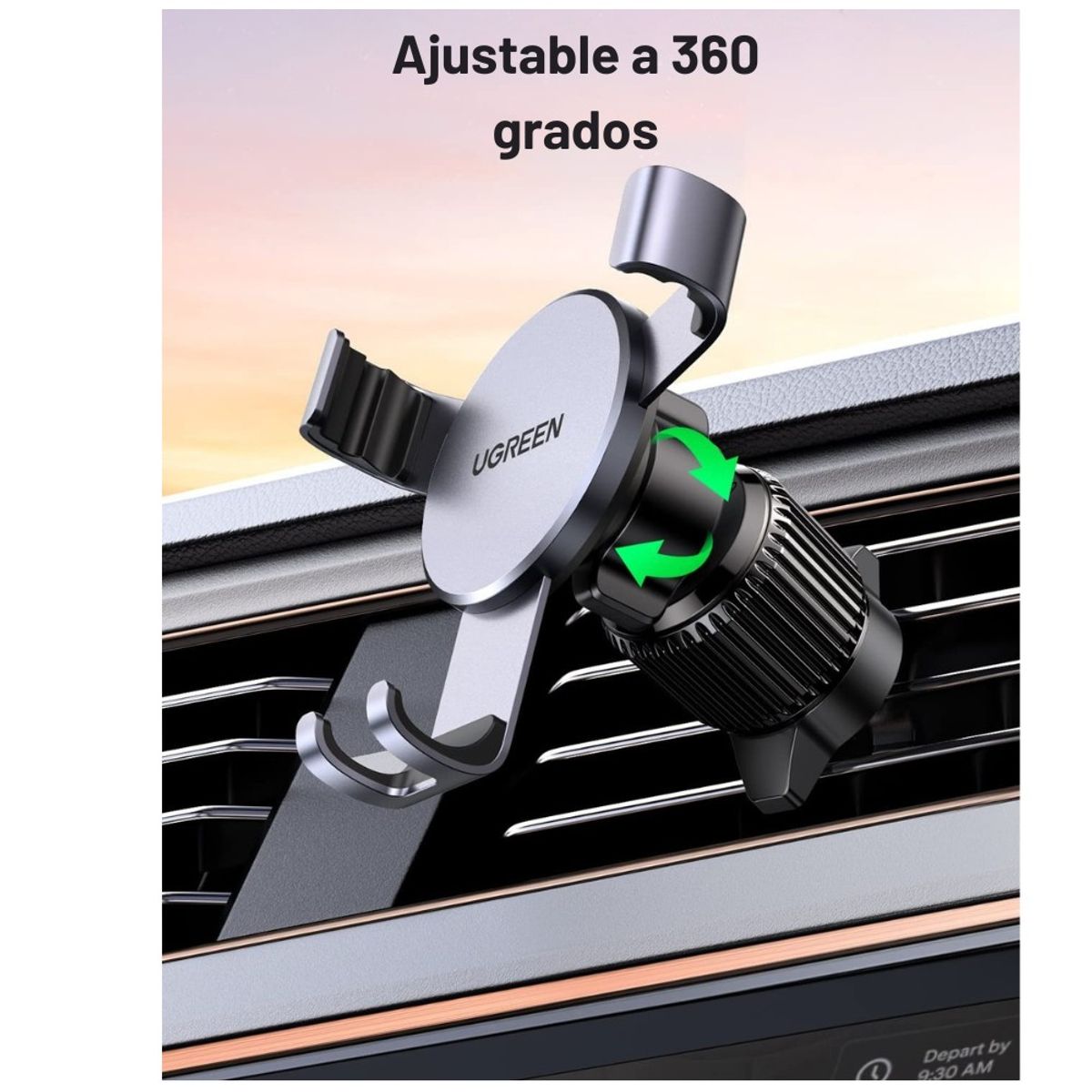 UGREEN - UGREEN Soporte de Ventilación para Teléfono Móvil de Coche LP130