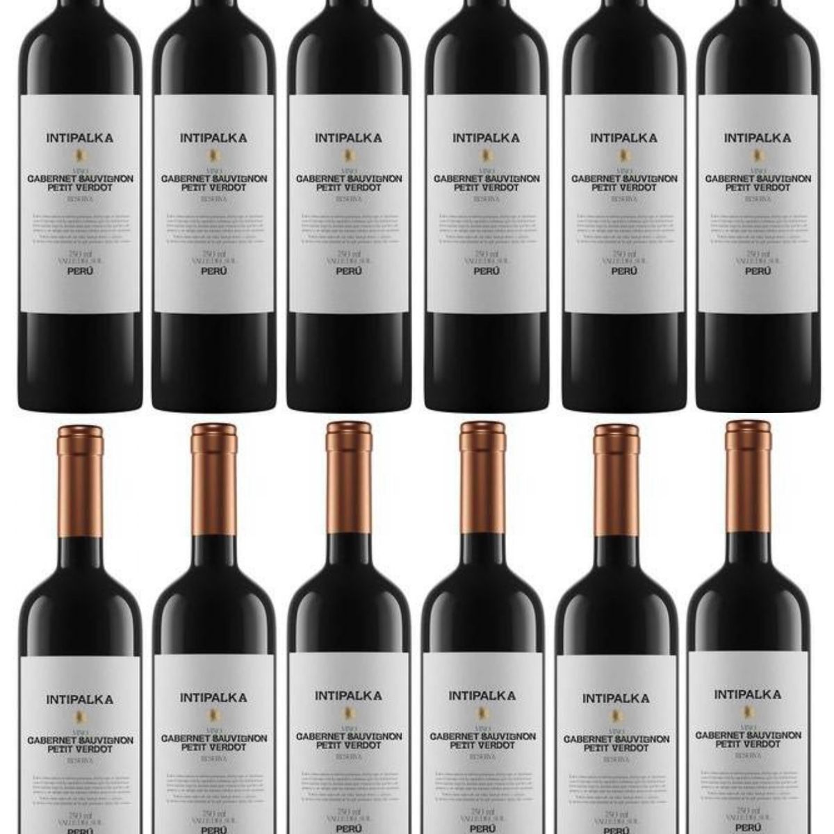 INTIPALKA - Vino Reserva Cabernet Sauvignon - Petit Verdot 750ml - 12 UND