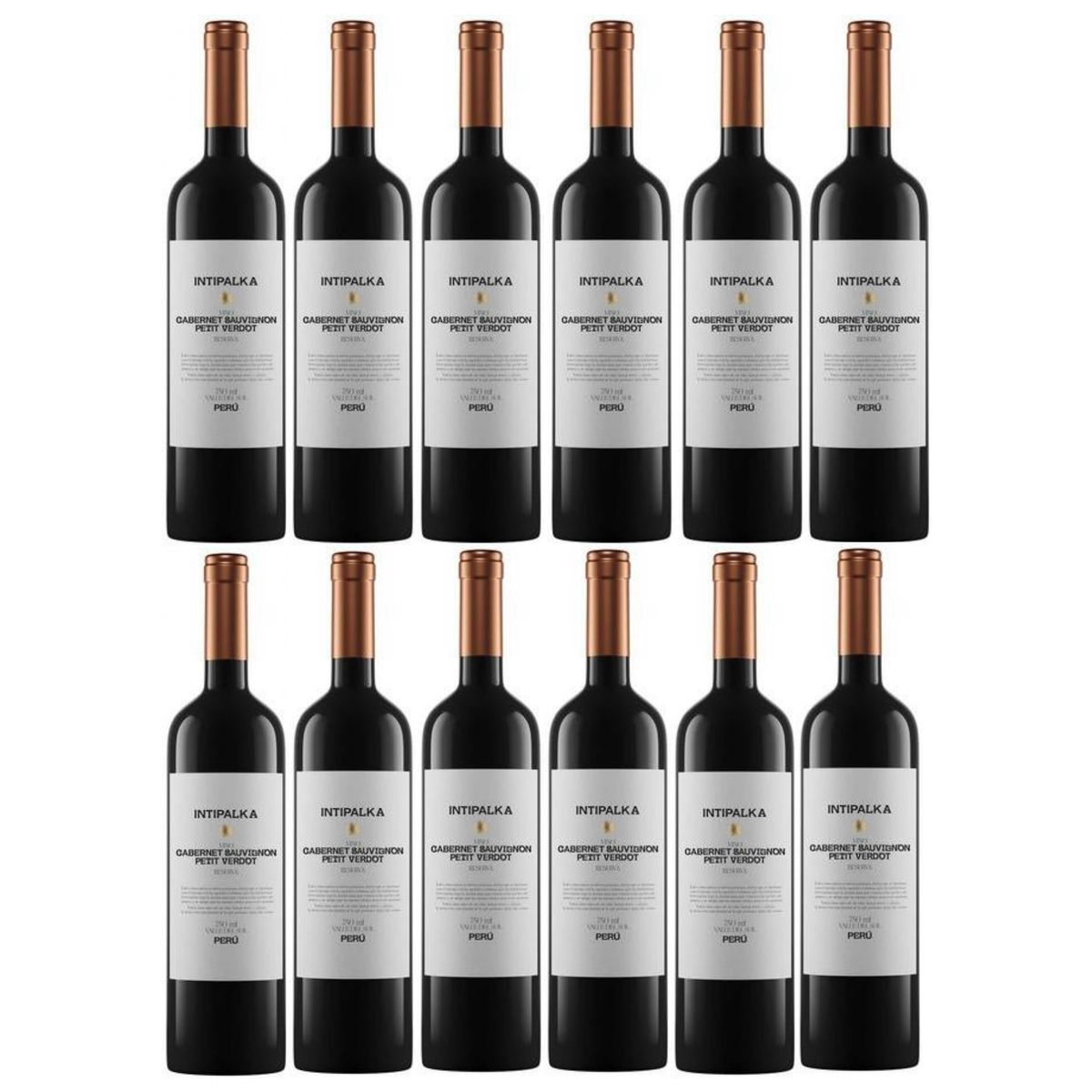 INTIPALKA - Vino Reserva Cabernet Sauvignon - Petit Verdot 750ml - 12 UND