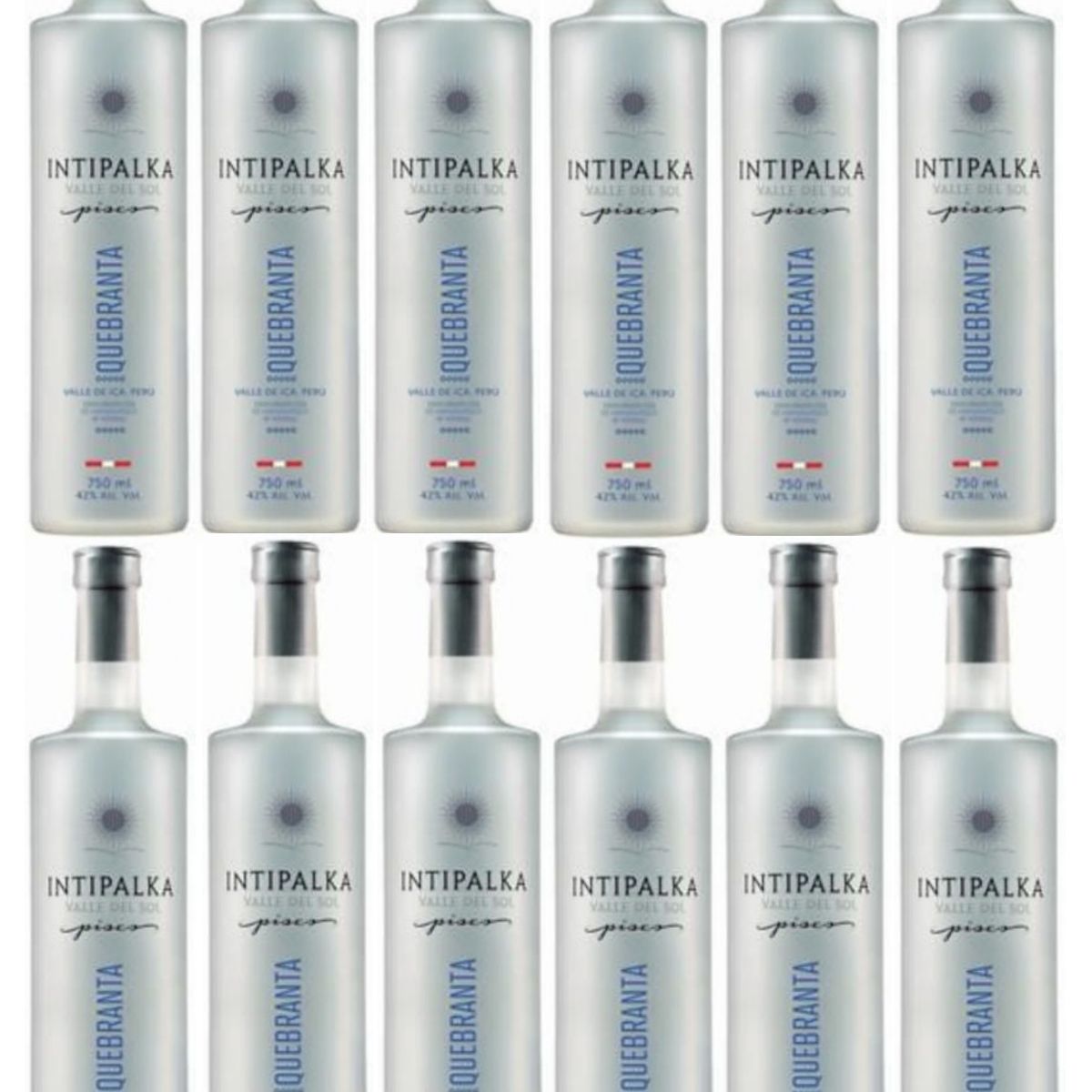 INTIPALKA - Pisco Quebranta Botella 750ml - 12 UND