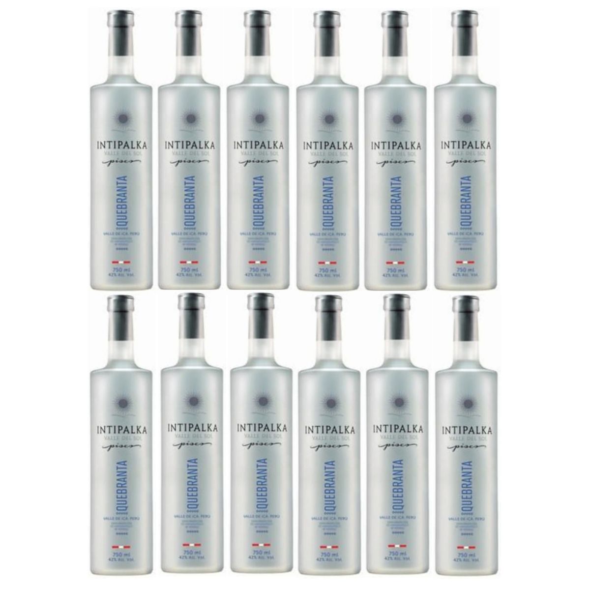 INTIPALKA - Pisco Quebranta Botella 750ml - 12 UND