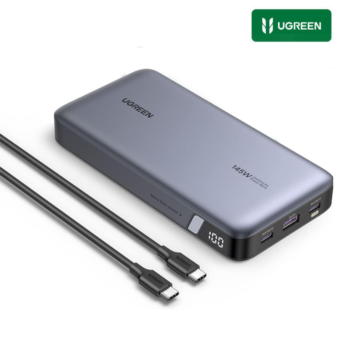 UGREEN - PowerBank Ugreen 25000mAh 145w QC+PD Para iPhone 17 Macbook Xiaomi