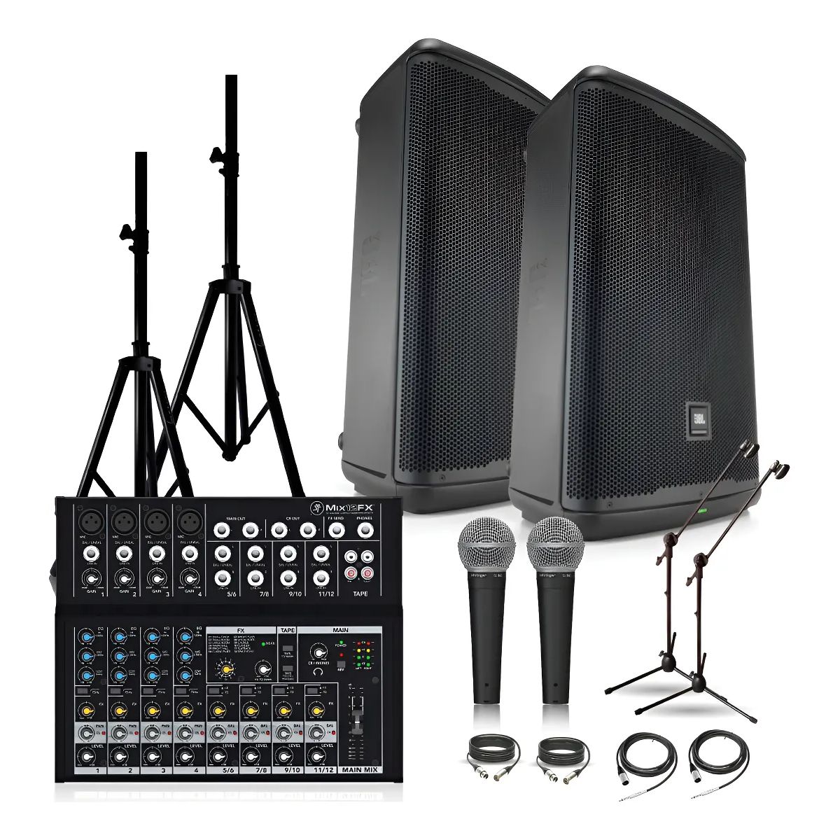 JBL - Kit Audio Jbl Eon715 + Mezcladora Mackie Mix12