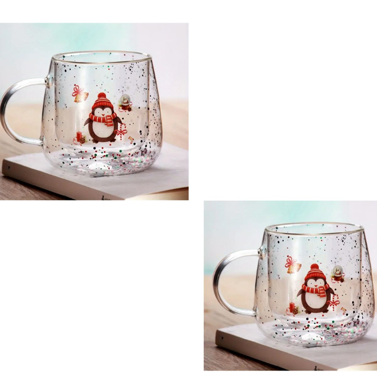 GENERICO - Set de 2 tazas navideñas 400 ml