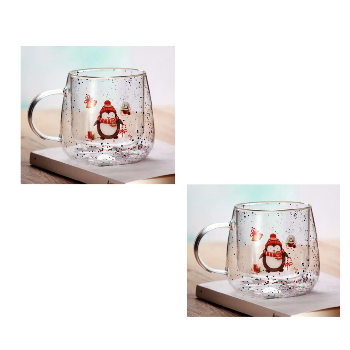 GENERICO - Set de 2 tazas navideñas 400 ml