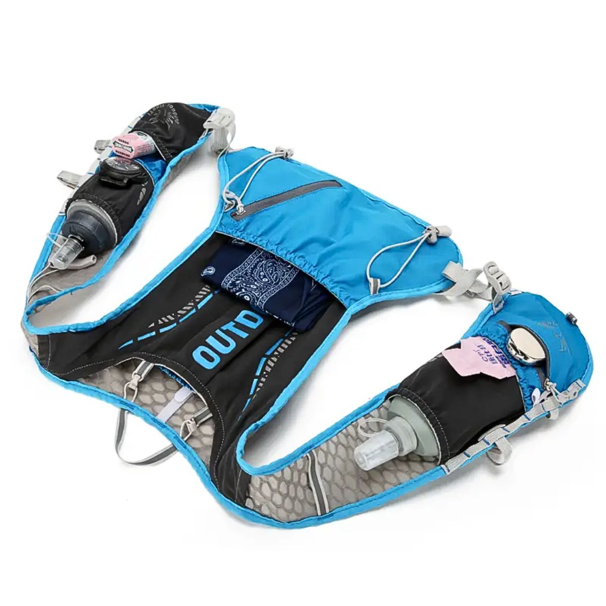 GENERICO - Mochila chaleco de hidratación multifuncional trail running deporte - AZUL
