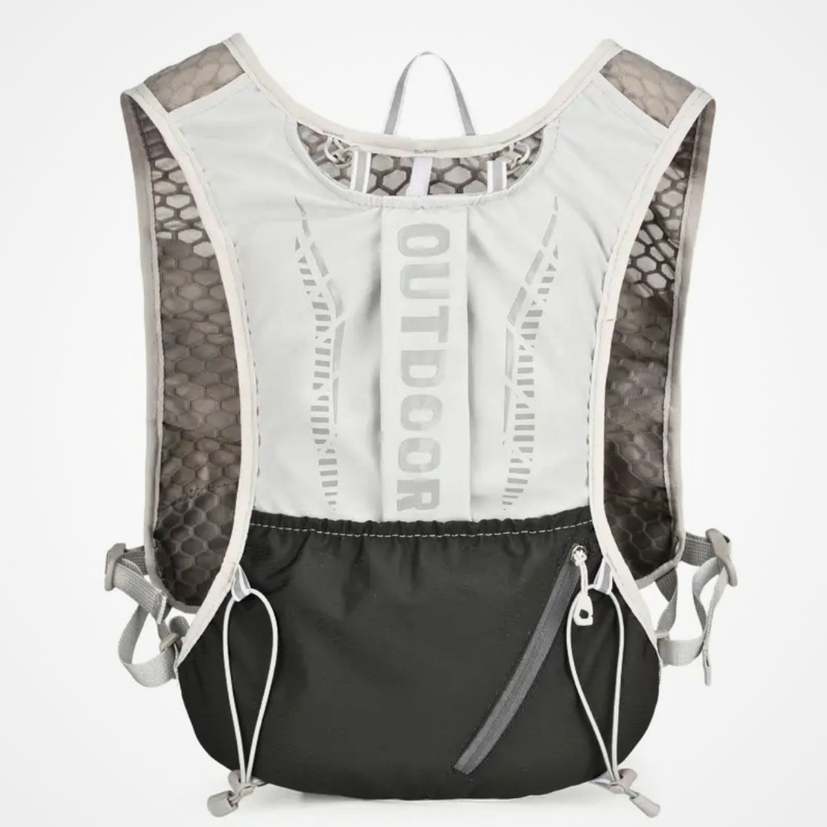 GENERICO - Mochila chaleco de hidratación multifuncional trail running deporte - GRIS