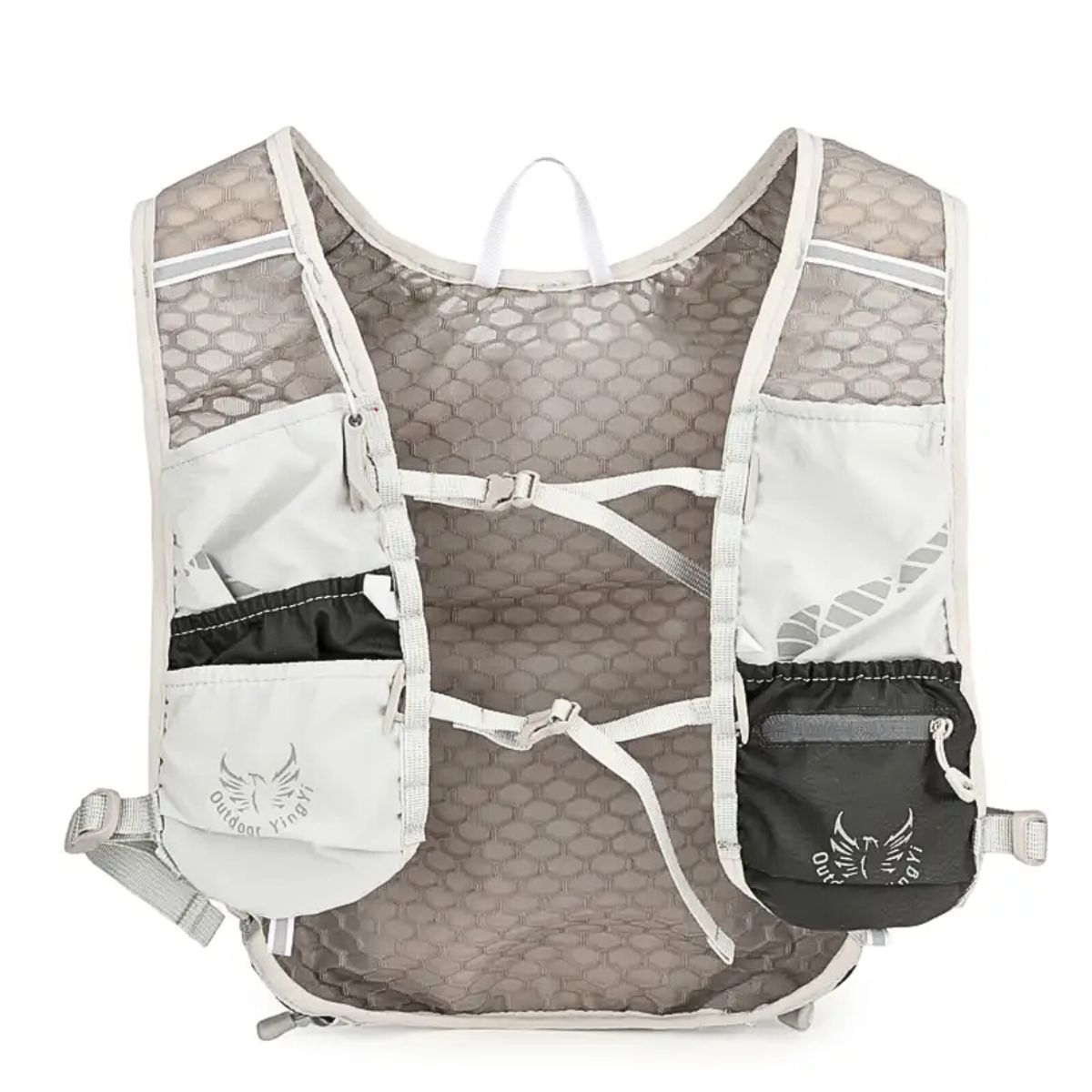 GENERICO - Mochila chaleco de hidratación multifuncional trail running deporte - GRIS