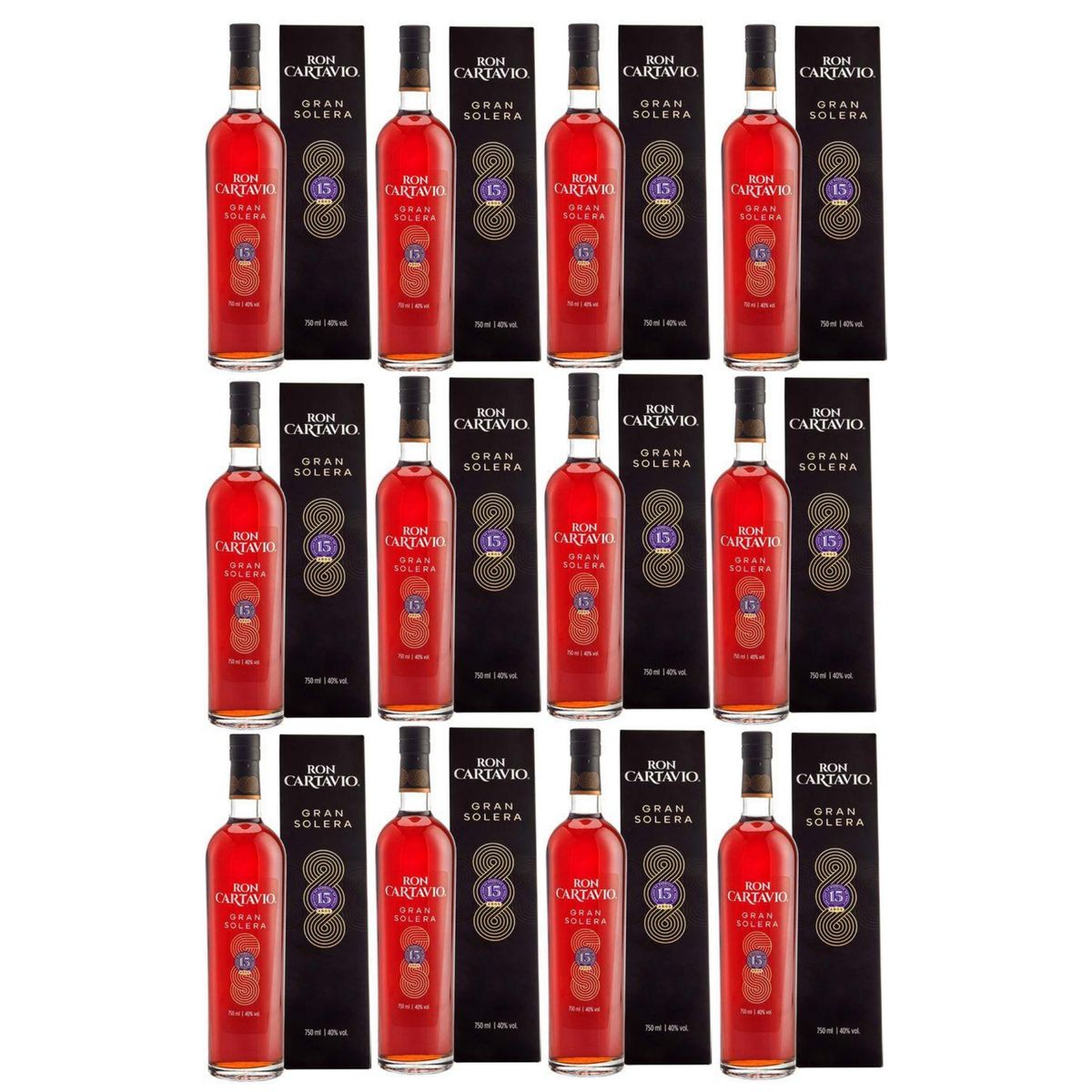 CARTAVIO - RON GRAN SOLERA 15 AÑOS 750ml - 12 UND