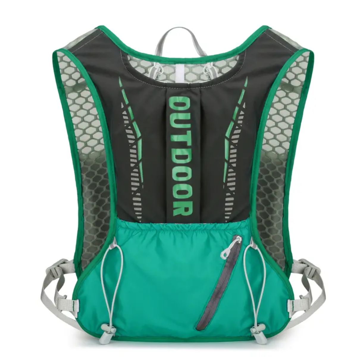 GENERICO - Mochila chaleco de hidratación multifuncional trail running deporte - VERDE