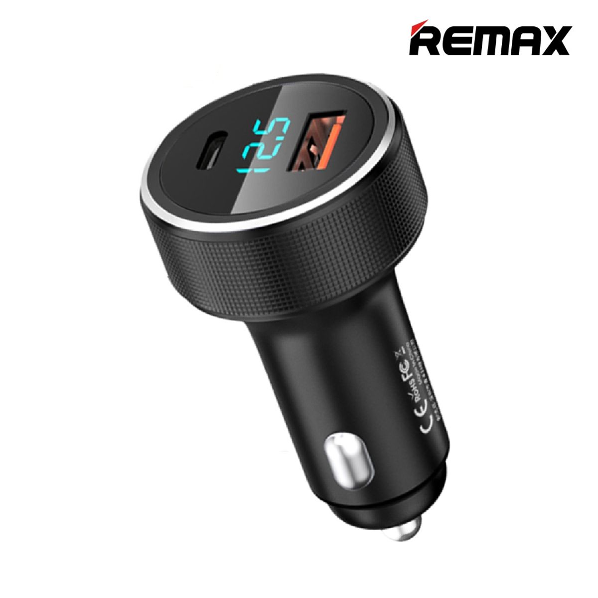 REMAX - Cargador De Auto 585W Remax RCC215 Con Conector USB Tipo-A y Tipo-C