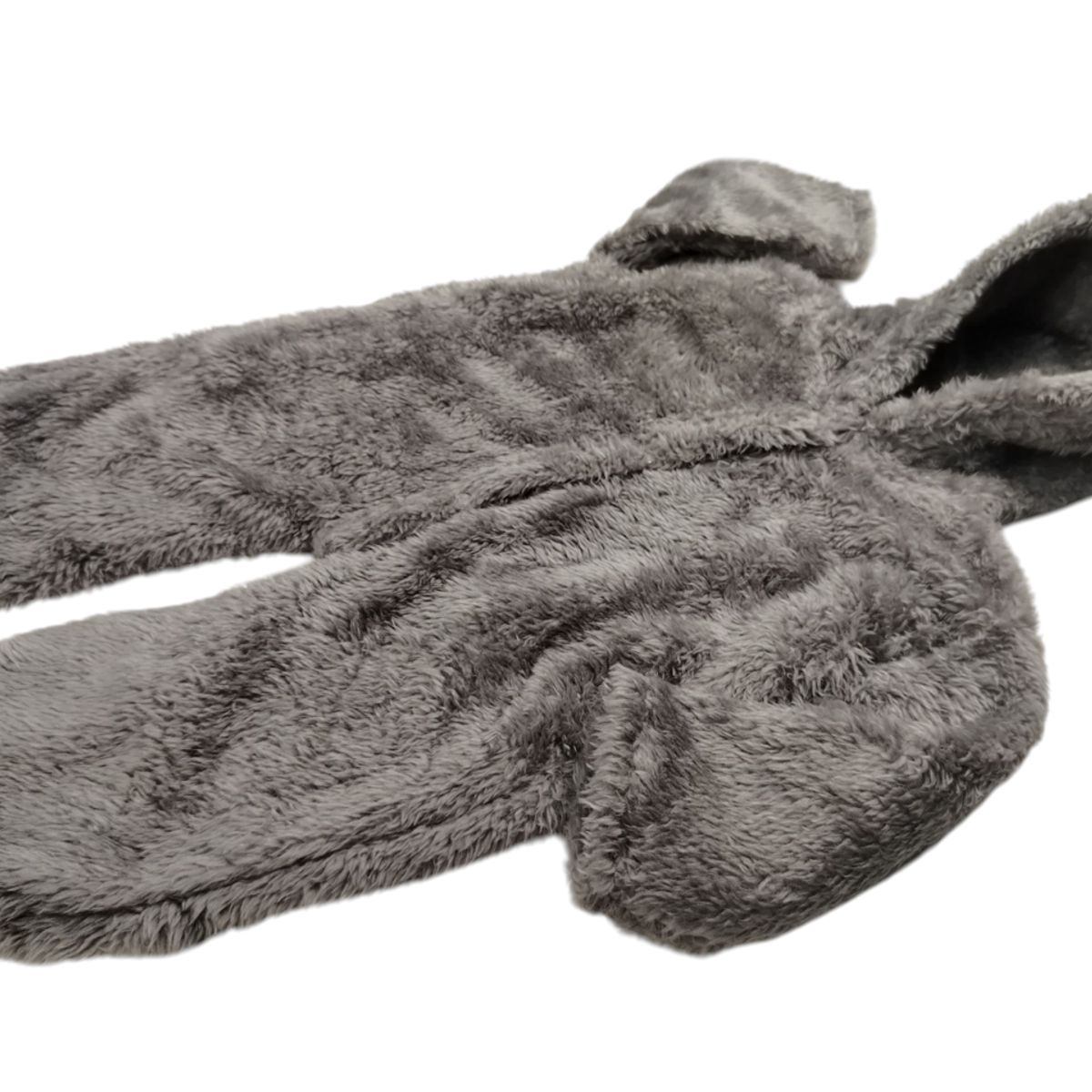 GENERICO - Enterizo con capucha de felpa color entero