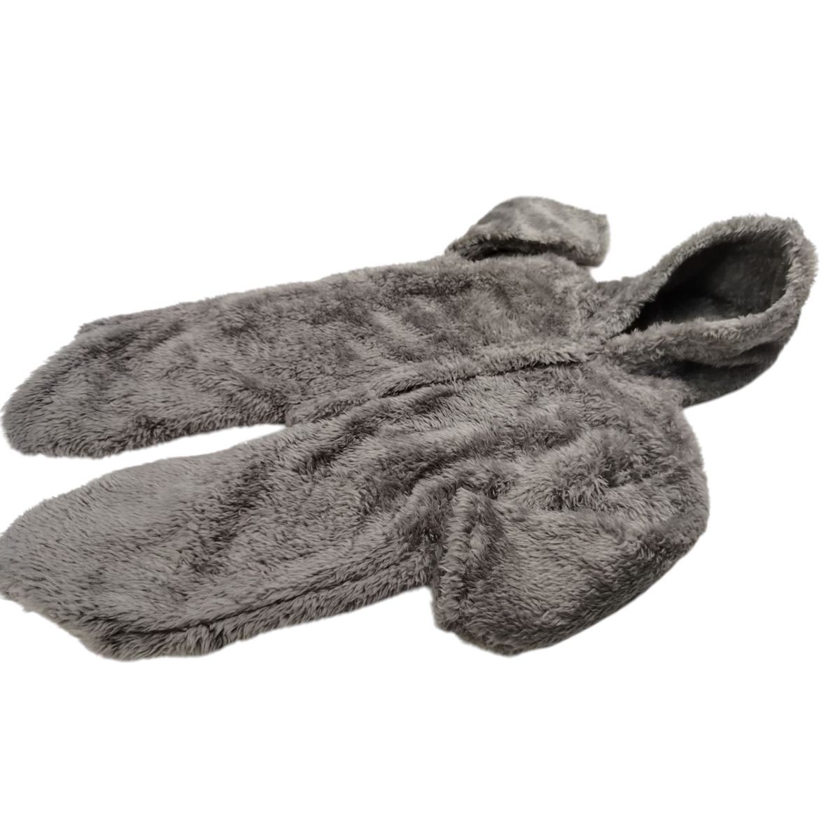 GENERICO - Enterizo con capucha de felpa color entero