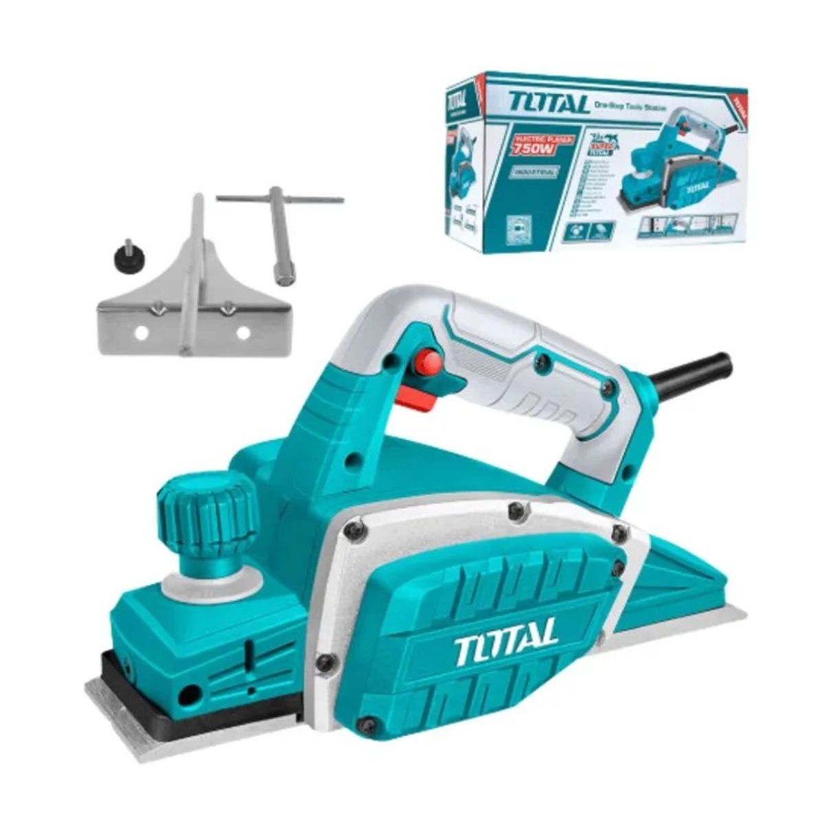 TOTAL TOOLS - Cepillo Eléctrico 750W 17000RPM 82X2MM HD Industrial