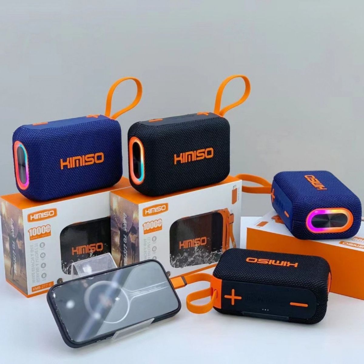 GENERICO - Parlante Bluetooth Kimiso con Batería de 12 Horas y Función Power Bank